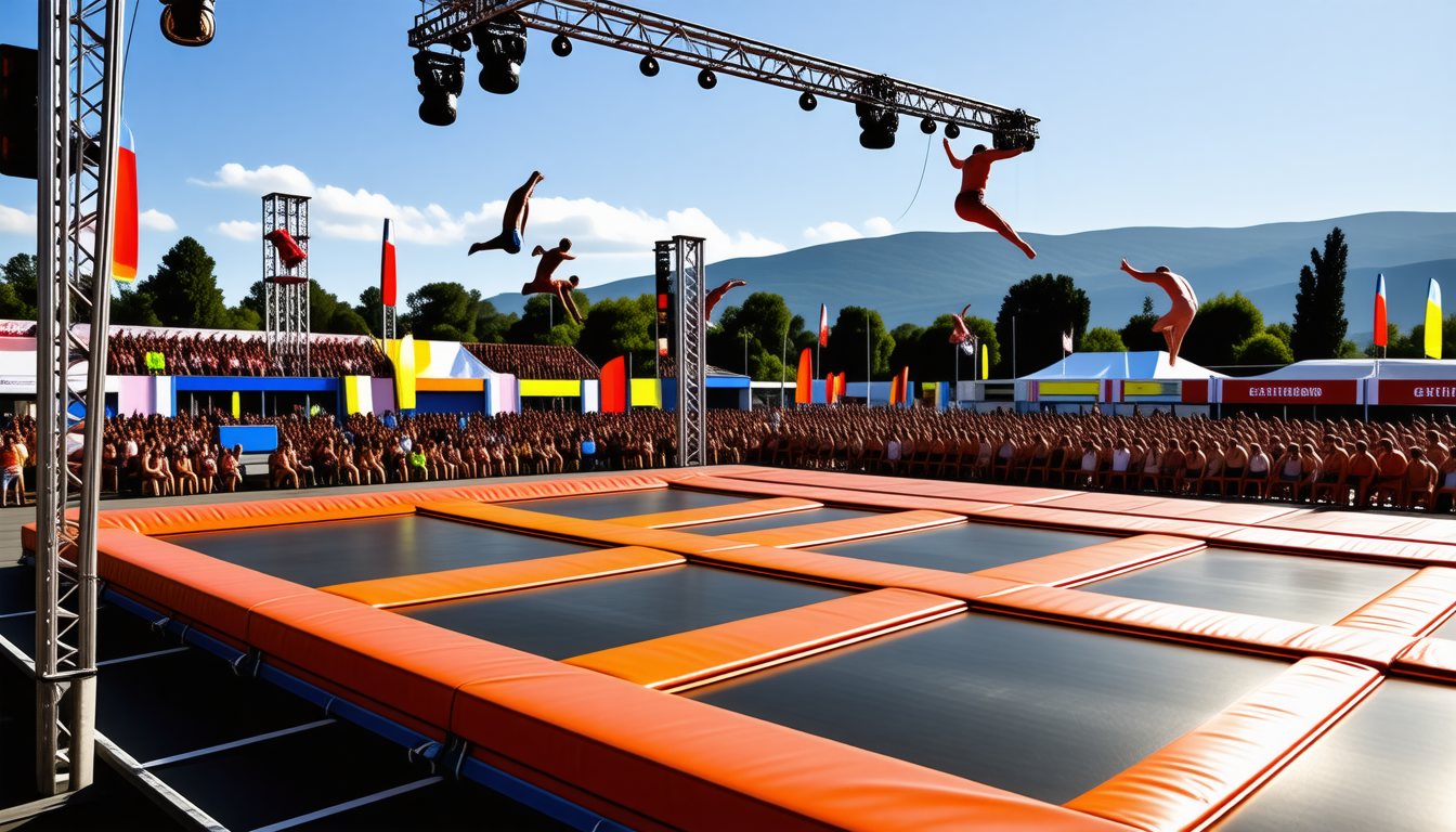 découvrez extrabb, le sport extrême révolutionnaire qui combine un trampoline géant avec des acrobaties aériennes. vivez des sensations inédites et repoussez vos limites dans une expérience palpitante et inoubliable.