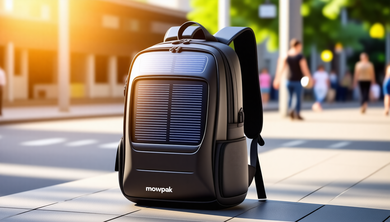 découvrez movpak, le sac à dos high-tech révolutionnaire qui combine une recharge solaire innovante avec des notifications intelligentes pour rester connecté tout en étant en déplacement. idéal pour les aventuriers modernes et les adeptes de technologie.